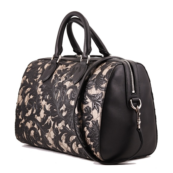 New Gucci Large Arabesque Gg Supreme Satchel - Picture 2 of 8